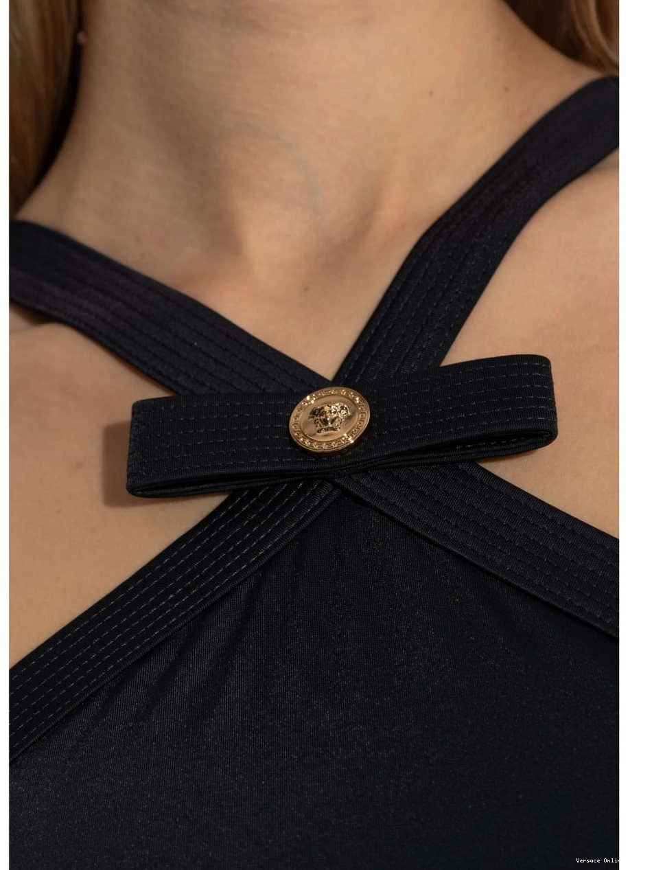 Cheap bow Versace detail bikini top Women 0814